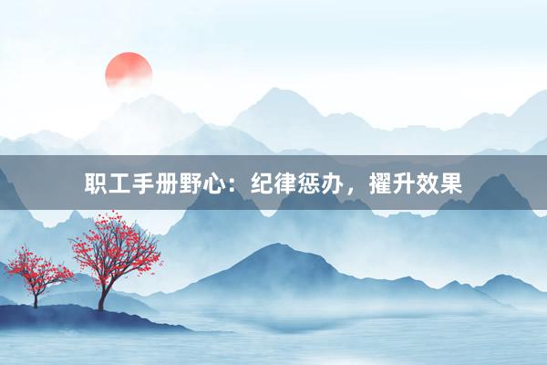 职工手册野心：纪律惩办，擢升效果